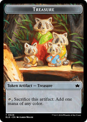 Cat // Treasure Double-Sided Token [Bloomburrow Commander Tokens] | Exor Games Bridgewater