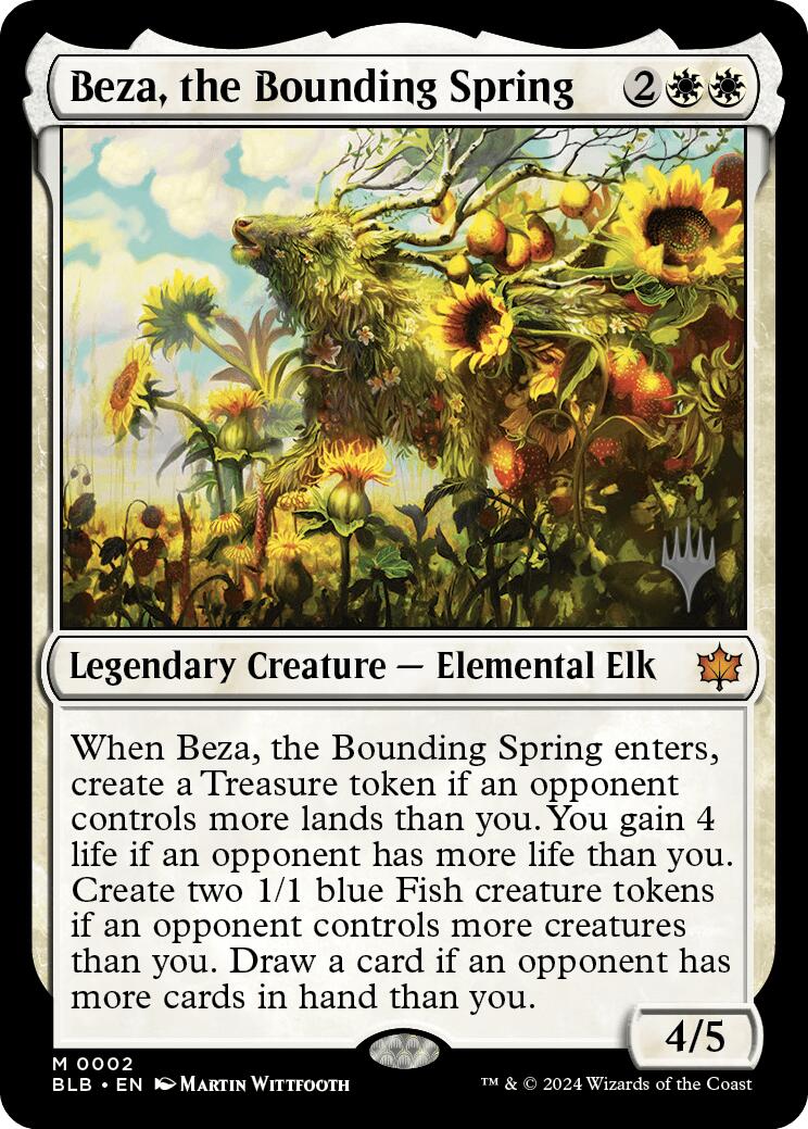 Beza, the Bounding Spring (Promo Pack) [Bloomburrow Promos] | Exor Games Bridgewater