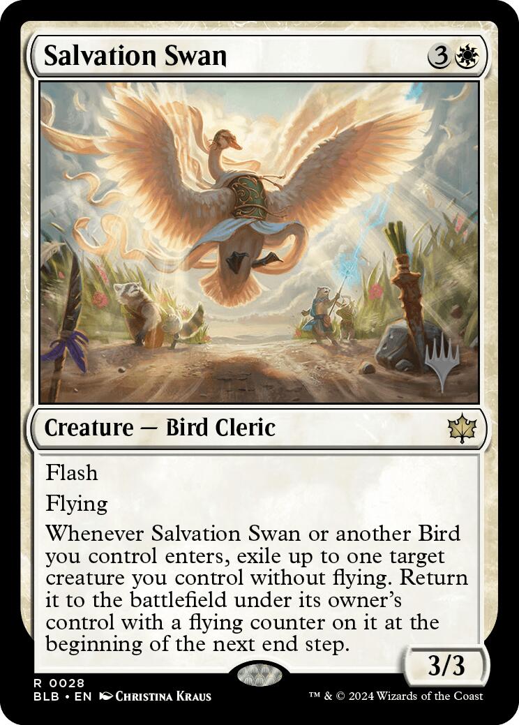 Salvation Swan (Promo Pack) [Bloomburrow Promos] | Exor Games Bridgewater