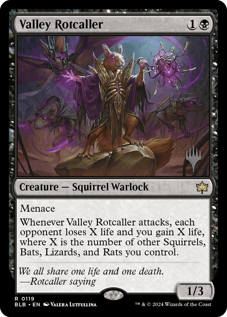 Valley Rotcaller (Promo Pack) [Bloomburrow Promos] | Exor Games Bridgewater