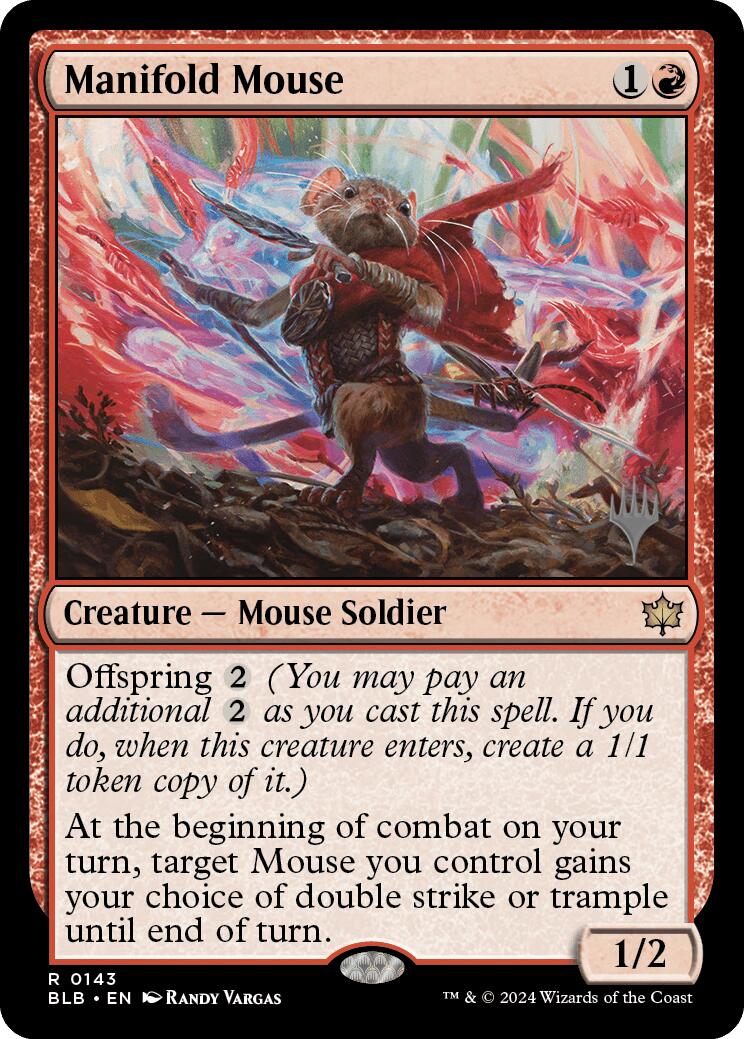 Manifold Mouse (Promo Pack) [Bloomburrow Promos] | Exor Games Bridgewater