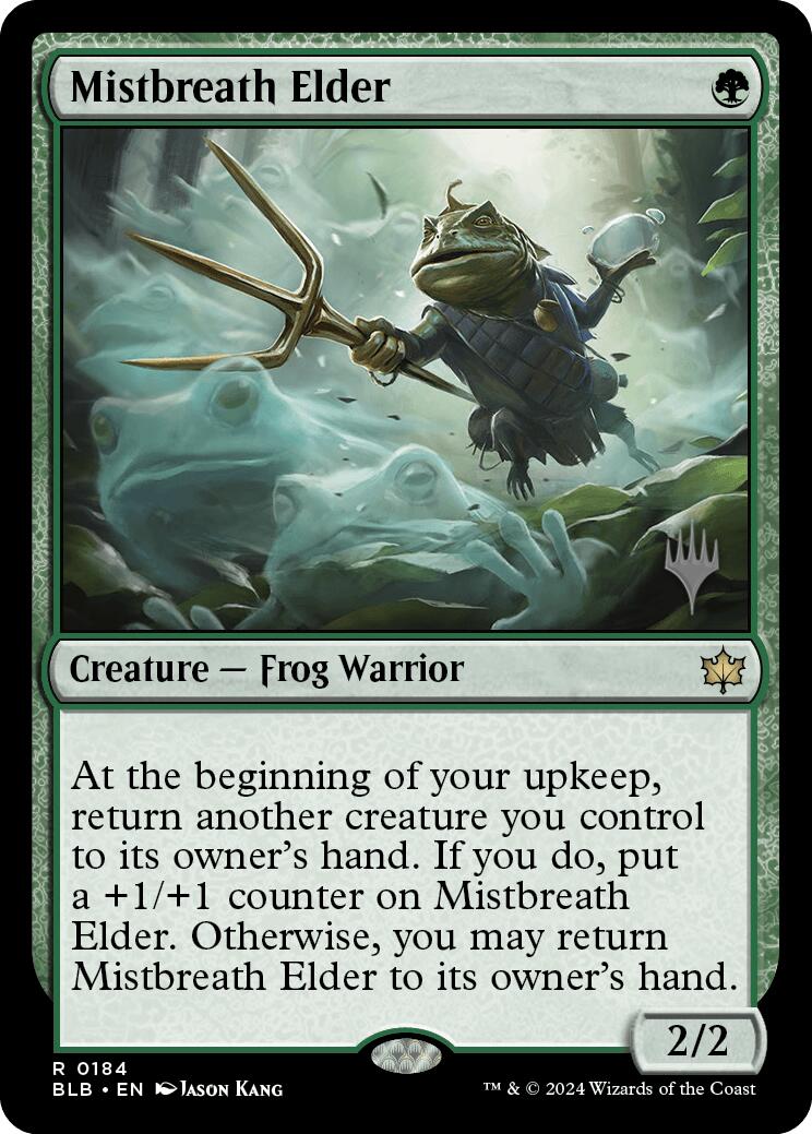 Mistbreath Elder (Promo Pack) [Bloomburrow Promos] | Exor Games Bridgewater