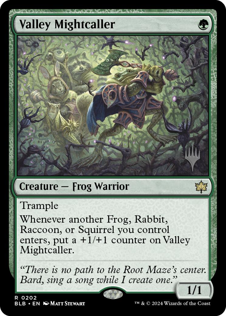 Valley Mightcaller (Promo Pack) [Bloomburrow Promos] | Exor Games Bridgewater