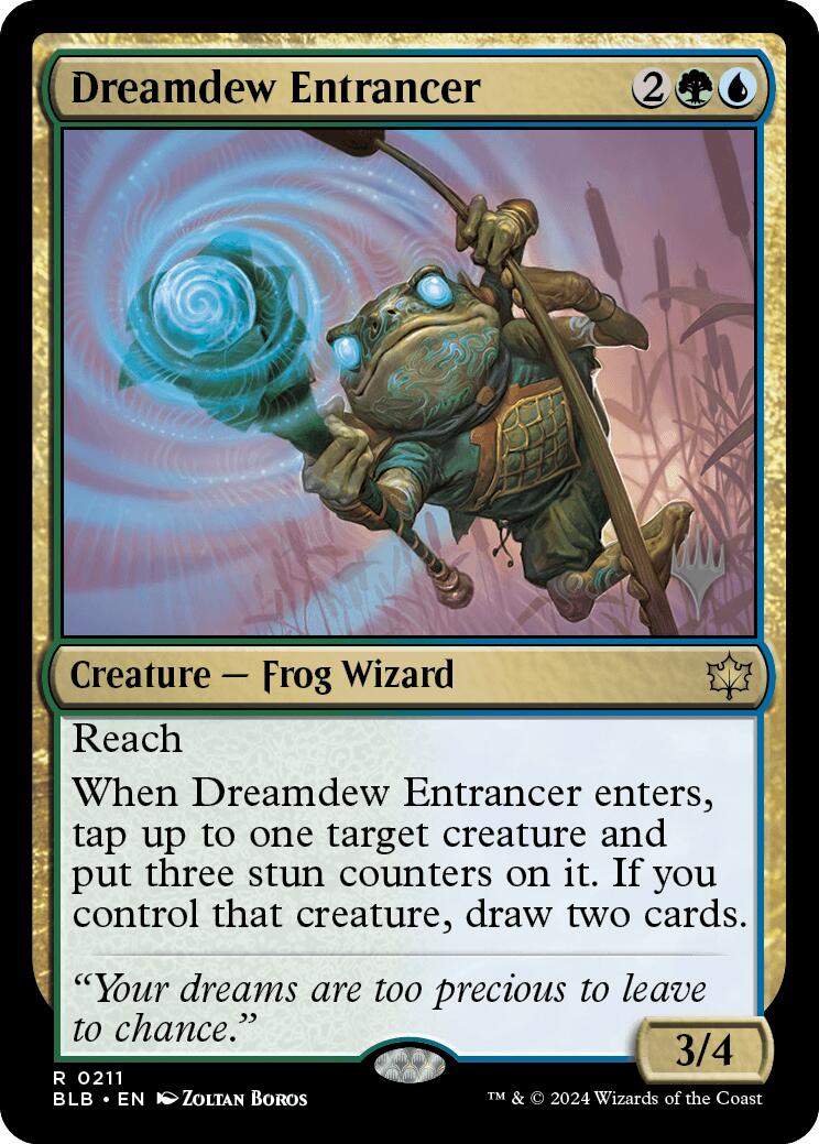 Dreamdew Entrancer (Promo Pack) [Bloomburrow Promos] | Exor Games Bridgewater