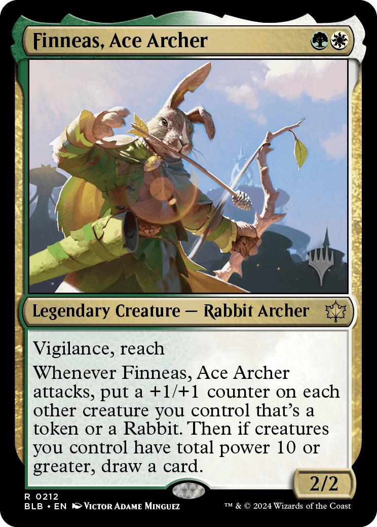 Finneas, Ace Archer (Promo Pack) [Bloomburrow Promos] | Exor Games Bridgewater