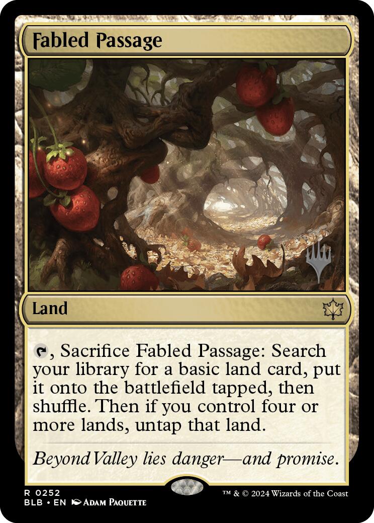 Fabled Passage (Promo Pack) [Bloomburrow Promos] | Exor Games Bridgewater