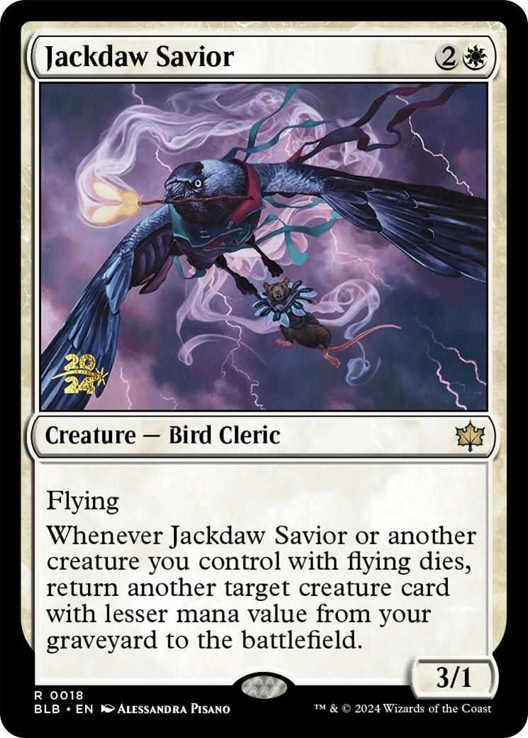 Jackdaw Savior [Bloomburrow Prerelease Promos] | Exor Games Bridgewater