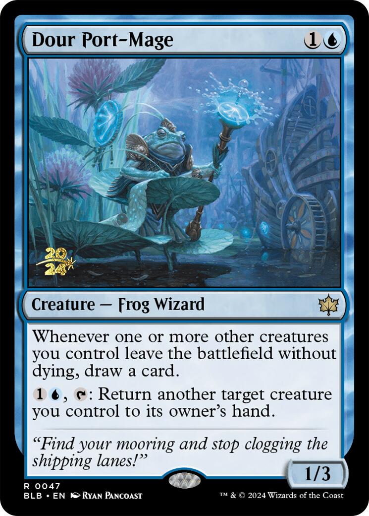 Dour Port-Mage [Bloomburrow Prerelease Promos] | Exor Games Bridgewater