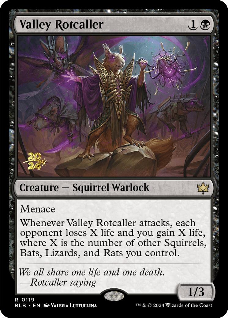 Valley Rotcaller [Bloomburrow Prerelease Promos] | Exor Games Bridgewater