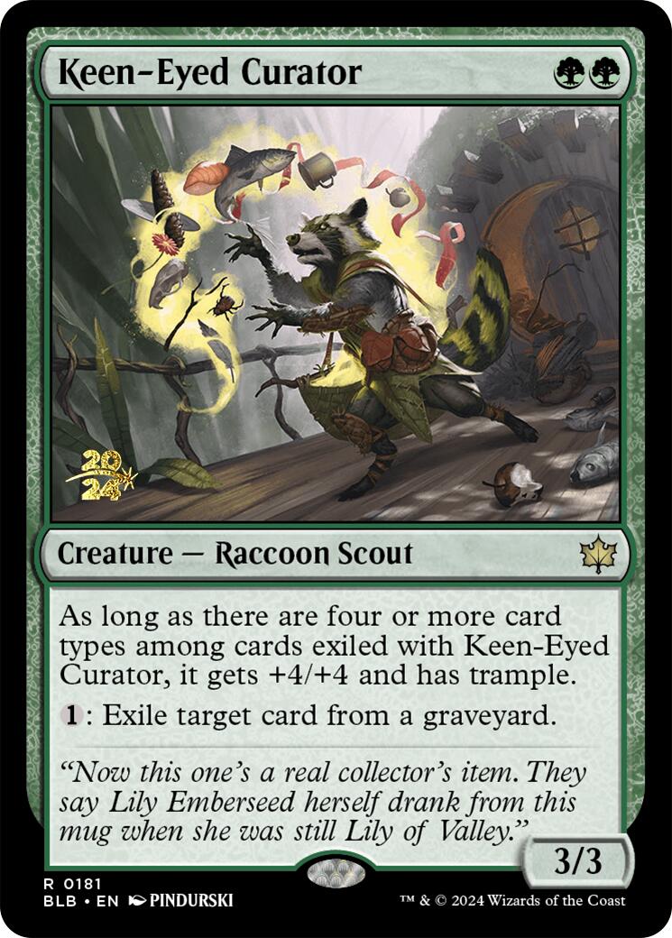 Keen-Eyed Curator [Bloomburrow Prerelease Promos] | Exor Games Bridgewater