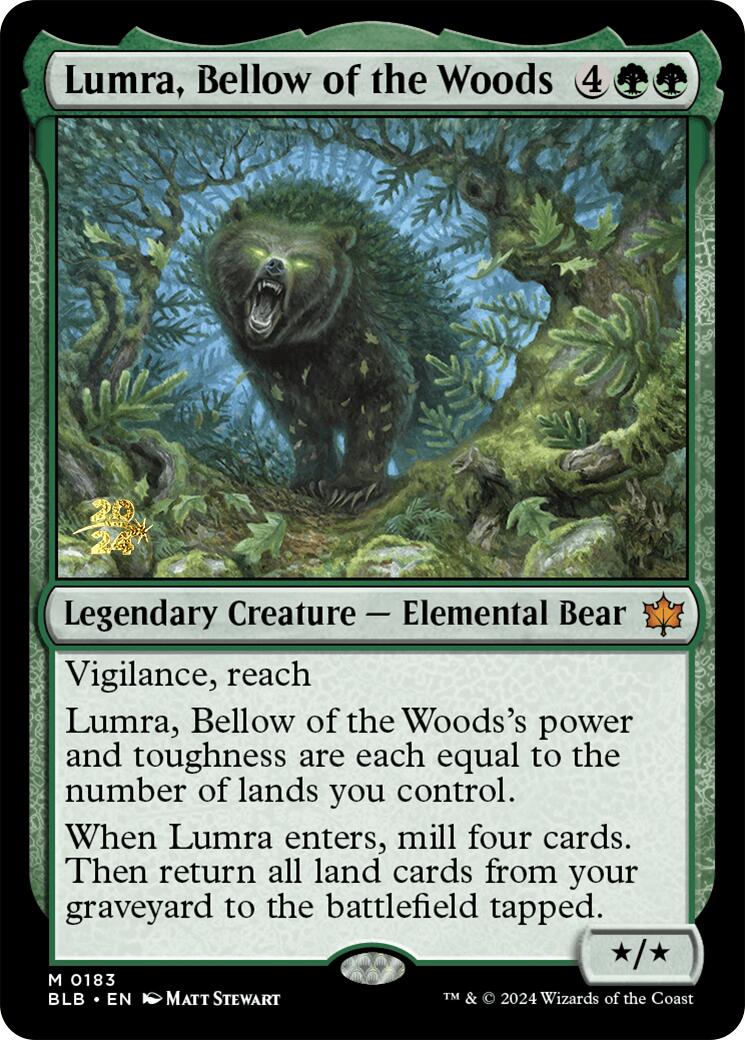 Lumra, Bellow of the Woods [Bloomburrow Prerelease Promos] | Exor Games Bridgewater