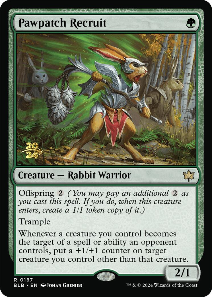 Pawpatch Recruit [Bloomburrow Prerelease Promos] | Exor Games Bridgewater