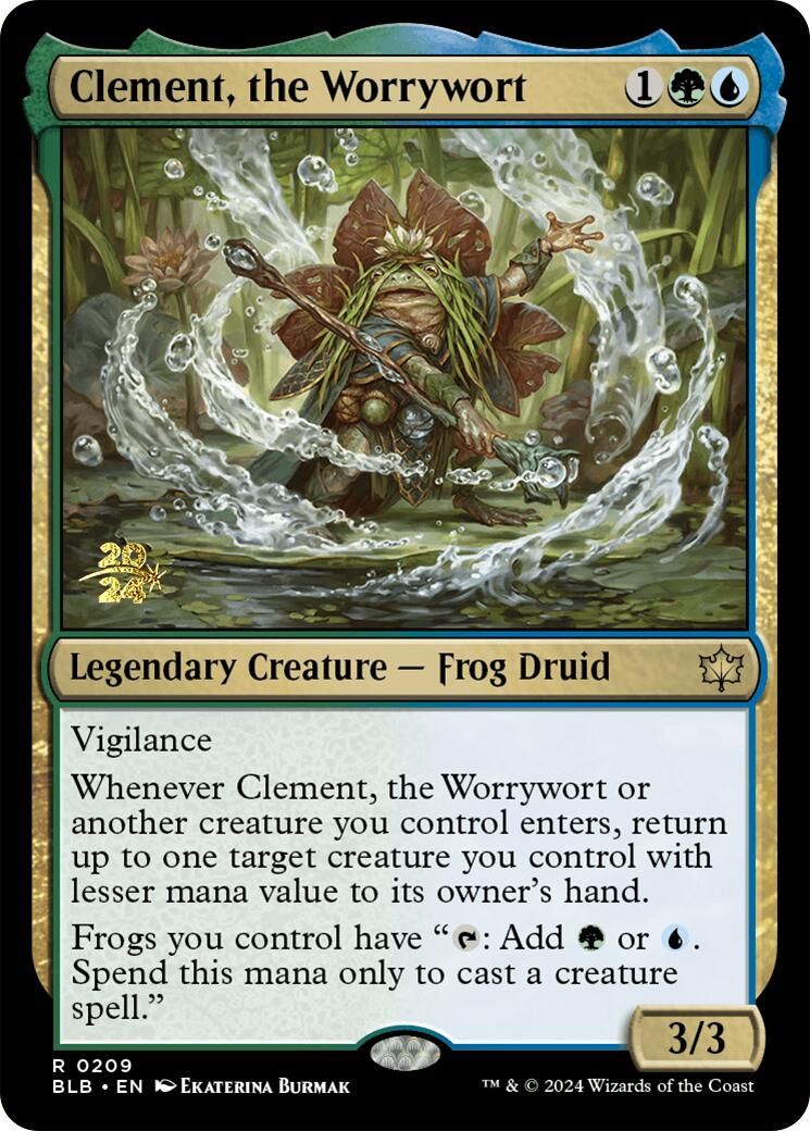 Clement, the Worrywort [Bloomburrow Prerelease Promos] | Exor Games Bridgewater