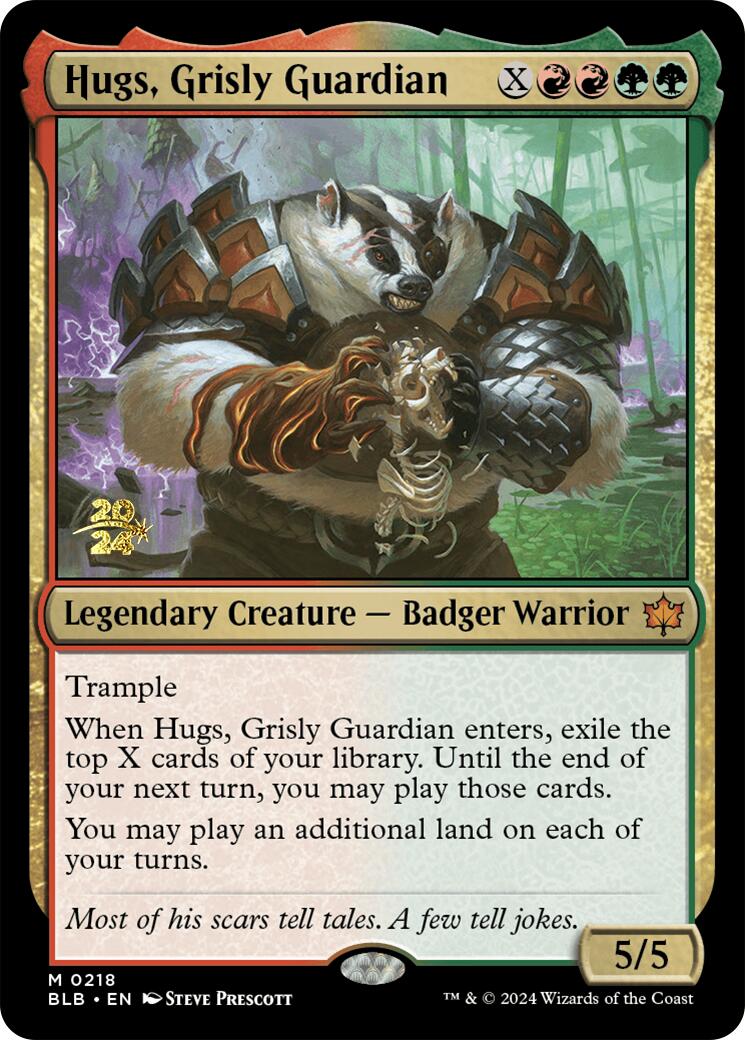 Hugs, Grisly Guardian [Bloomburrow Prerelease Promos] | Exor Games Bridgewater