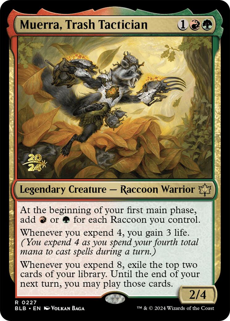Muerra, Trash Tactician [Bloomburrow Prerelease Promos] | Exor Games Bridgewater