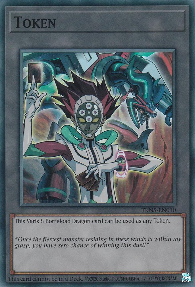 Token: Varis and Borreload Dragon [TKN5-EN010] Super Rare | Exor Games Bridgewater