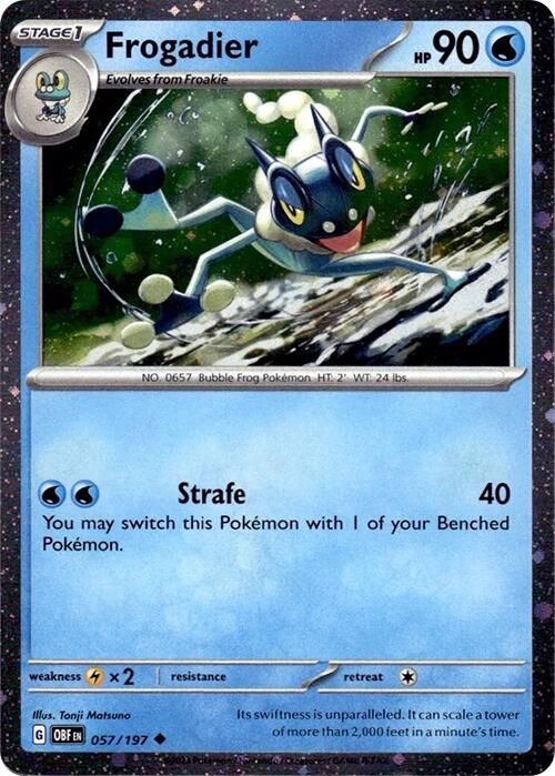 Frogadier (057/197) (Cosmos Holo) [Scarlet & Violet: Obsidian Flames] | Exor Games Bridgewater