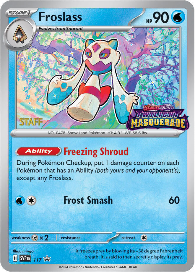 Froslass (117) (Staff) [Scarlet & Violet: Black Star Promos] | Exor Games Bridgewater