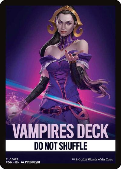 Vampires Deck Theme Card [Foundations Tokens] | Exor Games Bridgewater