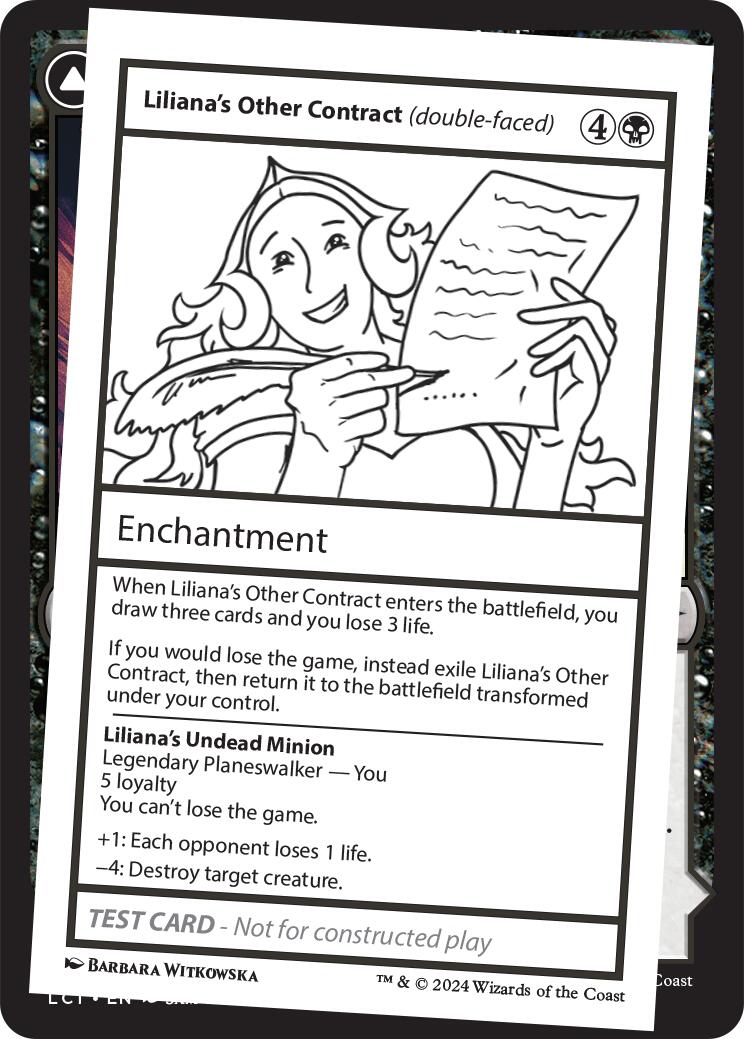 Liliana's Other Contract (double-faced) [Mystery Booster 2 Playtest Cards] | Exor Games Bridgewater