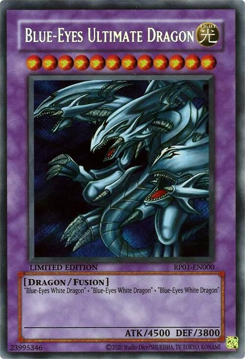 Blue-Eyes Ultimate Dragon [RP01-EN000] Secret Rare | Exor Games Bridgewater