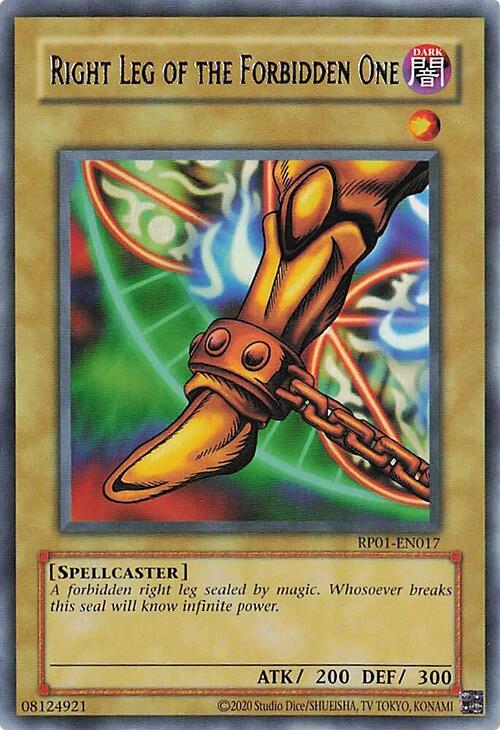 Right Leg of the Forbidden One [RP01-EN017] Rare | Exor Games Bridgewater
