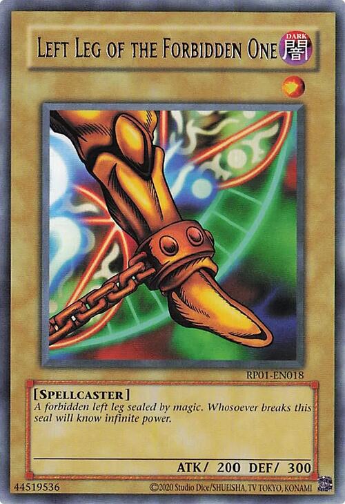 Left Leg of the Forbidden One [RP01-EN018] Rare | Exor Games Bridgewater