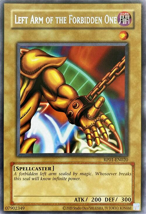 Left Arm of the Forbidden One [RP01-EN020] Rare | Exor Games Bridgewater