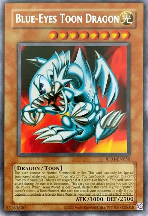 Blue-Eyes Toon Dragon [RP01-EN050] Rare | Exor Games Bridgewater