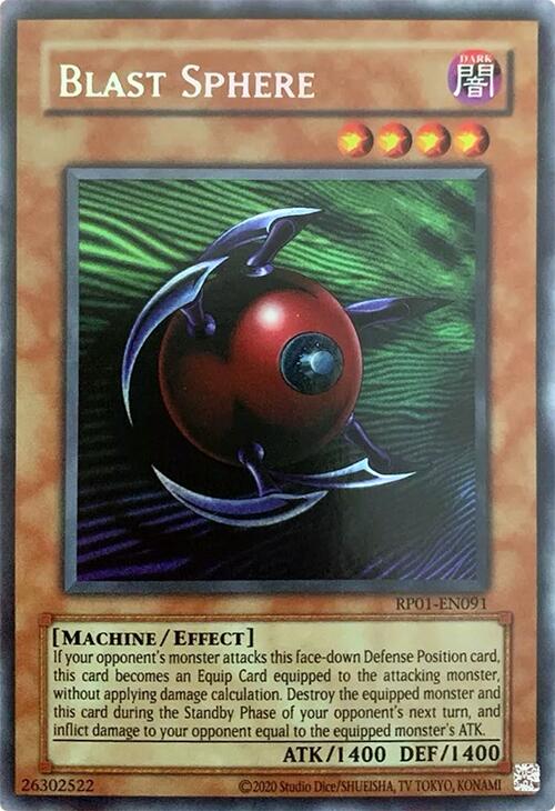 Blast Sphere [RP01-EN091] Secret Rare | Exor Games Bridgewater