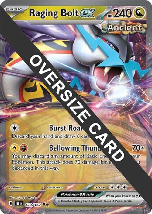 Raging Bolt ex (123) (Jumbo Card) [Scarlet & Violet: Temporal Forces] | Exor Games Bridgewater