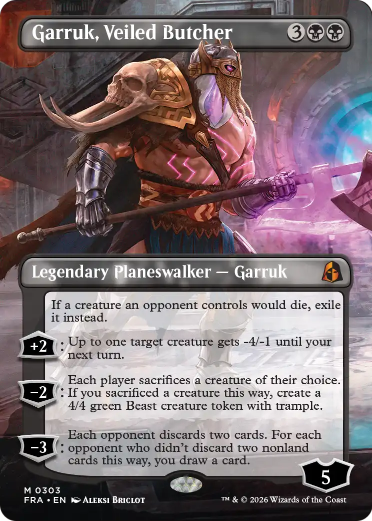 Garruk, Veiled Butcher (Borderless) [Reality Fracture] | Exor Games Bridgewater