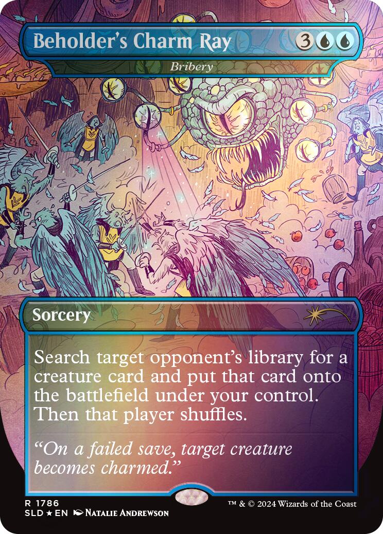 Beholder's Charm Ray - Bribery (Rainbow Foil) [Secret Lair Drop Series] | Exor Games Bridgewater