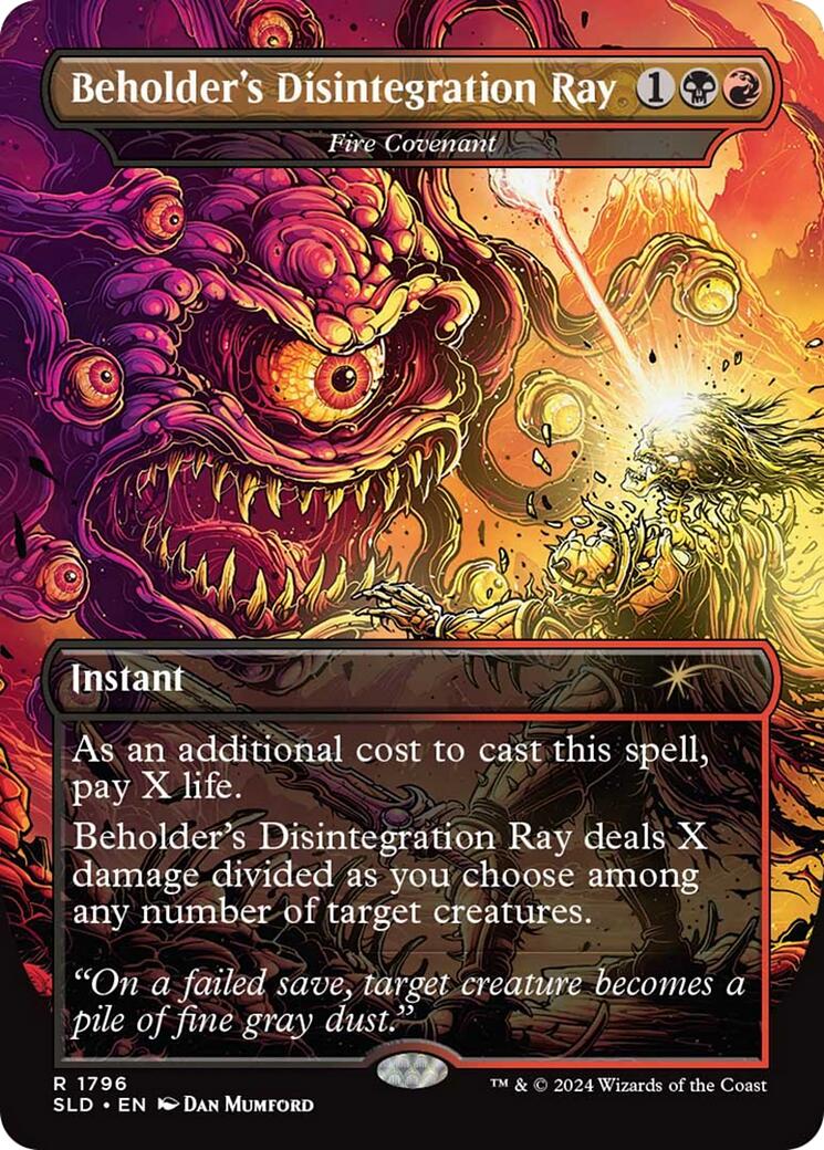 Beholder's Disintegration Ray - Fire Covenant [Secret Lair Drop Series] | Exor Games Bridgewater