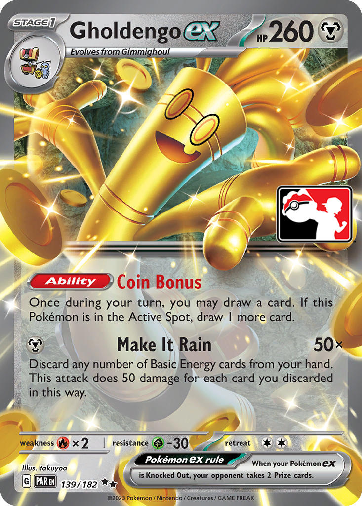 Gholdengo ex (139/182) [Prize Pack Series Five] | Exor Games Bridgewater