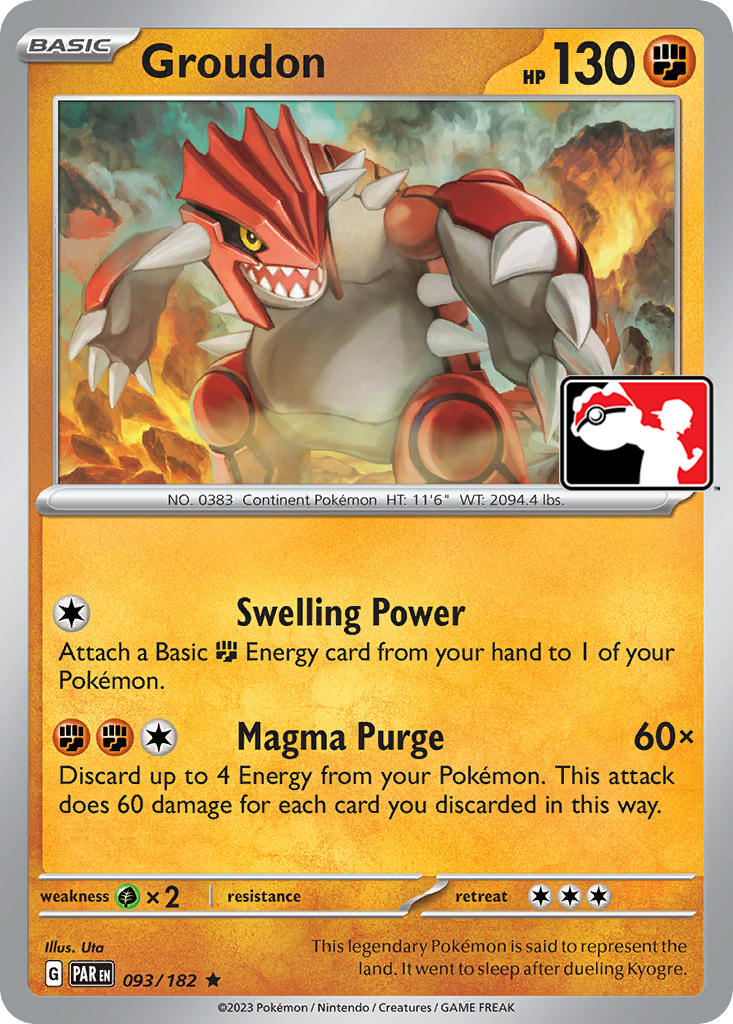 Groudon (093/182) [Prize Pack Series Five] | Exor Games Bridgewater
