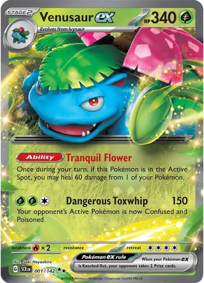 Venusaur ex (001/142) [Scarlet & Violet: Stellar Crown] | Exor Games Bridgewater