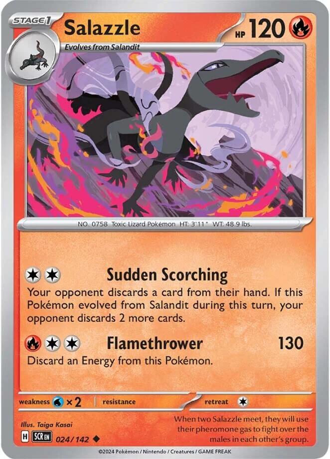 Salazzle (024/142) [Scarlet & Violet: Stellar Crown] | Exor Games Bridgewater