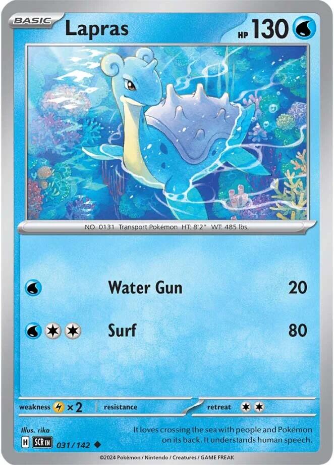 Lapras (031/142) [Scarlet & Violet: Stellar Crown] | Exor Games Bridgewater