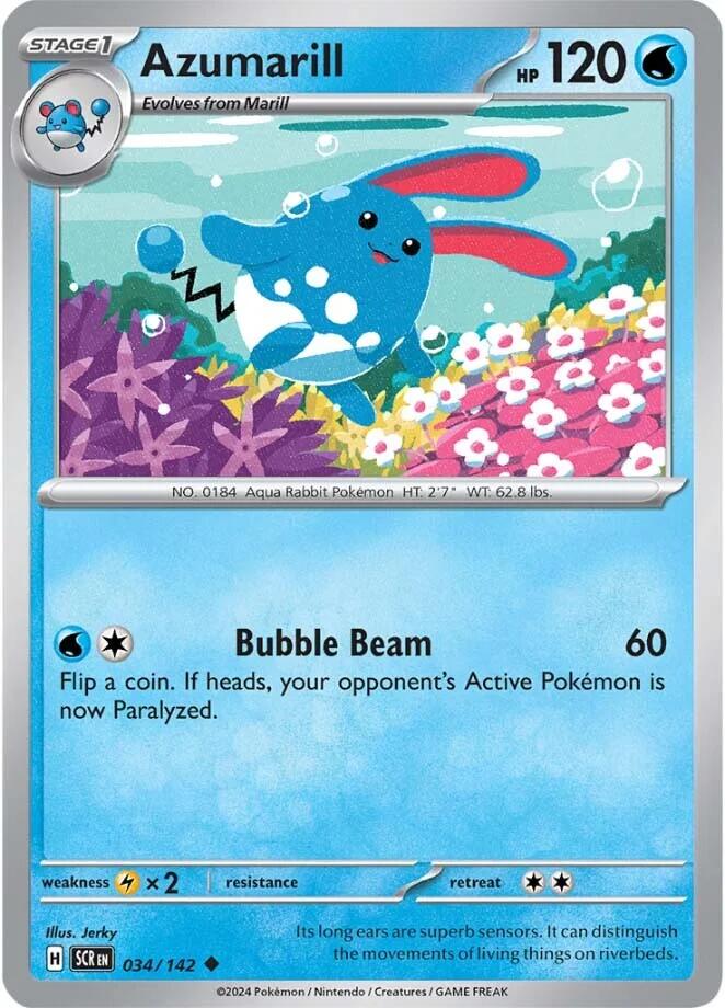 Azumarill (034/142) [Scarlet & Violet: Stellar Crown] | Exor Games Bridgewater