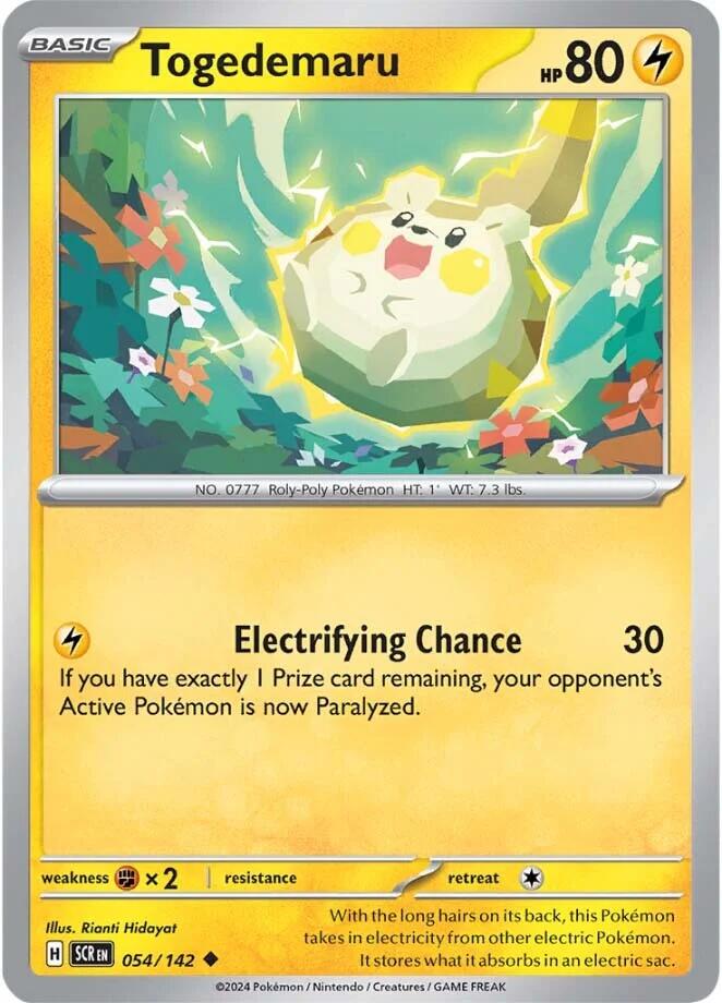 Togedemaru (054/142) [Scarlet & Violet: Stellar Crown] | Exor Games Bridgewater