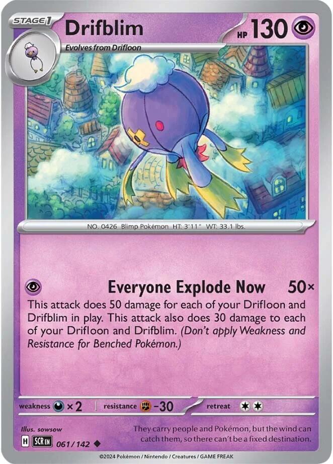 Drifblim (061/142) [Scarlet & Violet: Stellar Crown] | Exor Games Bridgewater