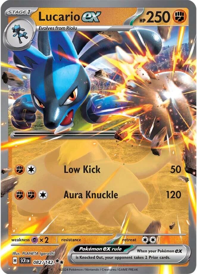 Lucario ex (082/142) [Scarlet & Violet: Stellar Crown] | Exor Games Bridgewater