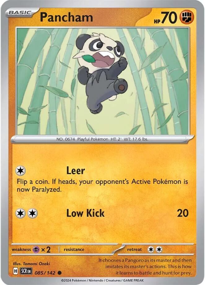 Pancham (085/142) [Scarlet & Violet: Stellar Crown] | Exor Games Bridgewater