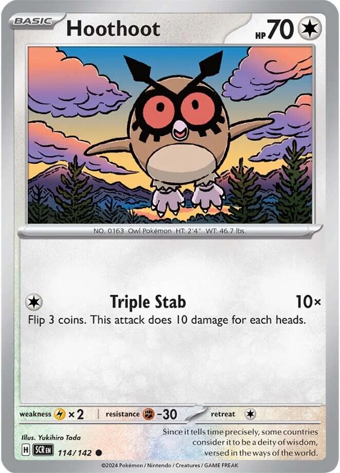 Hoothoot (114/142) [Scarlet & Violet: Stellar Crown] | Exor Games Bridgewater