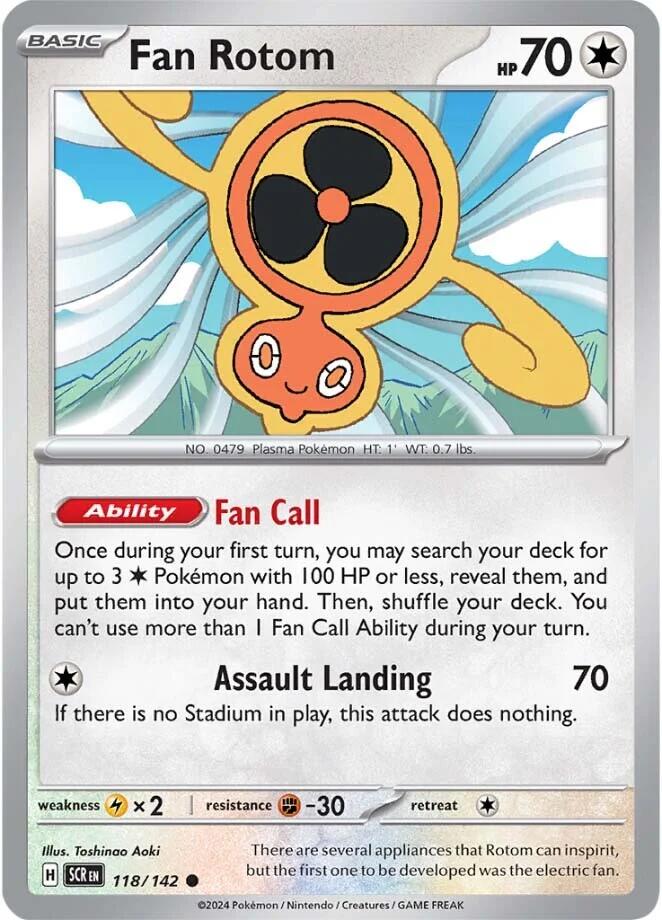 Fan Rotom (118/142) [Scarlet & Violet: Stellar Crown] | Exor Games Bridgewater