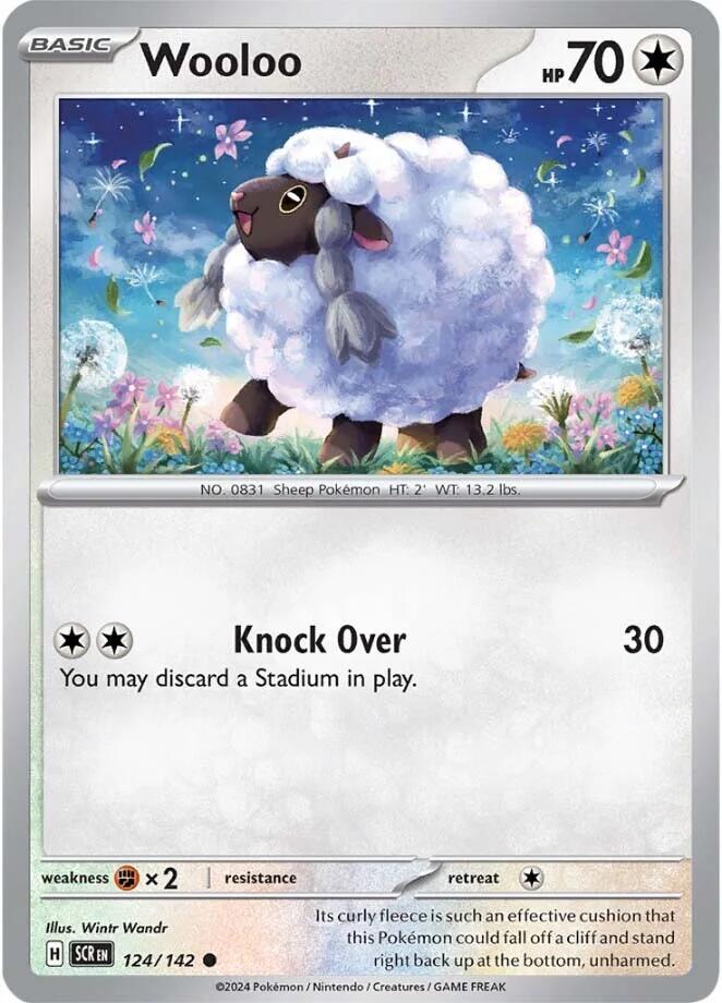 Wooloo (124/142) [Scarlet & Violet: Stellar Crown] | Exor Games Bridgewater