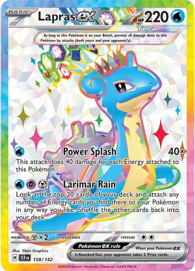 Lapras ex (158/142) [Scarlet & Violet: Stellar Crown] | Exor Games Bridgewater