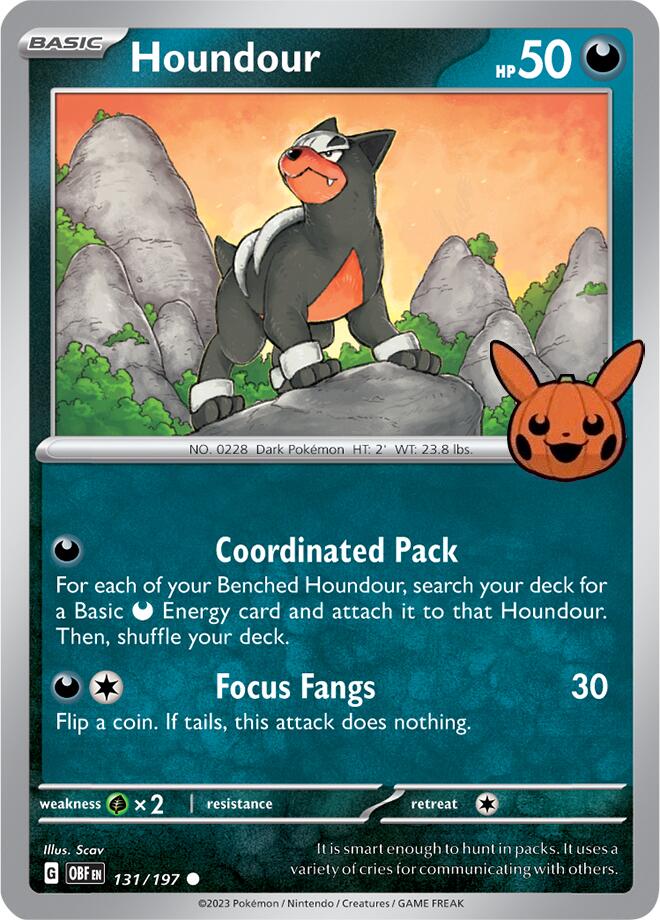 Houndour (131/197) [Trick or Trade 2024] | Exor Games Bridgewater