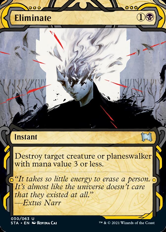 Eliminate (Foil Etched) [Strixhaven: Mystical Archive] | Exor Games Bridgewater